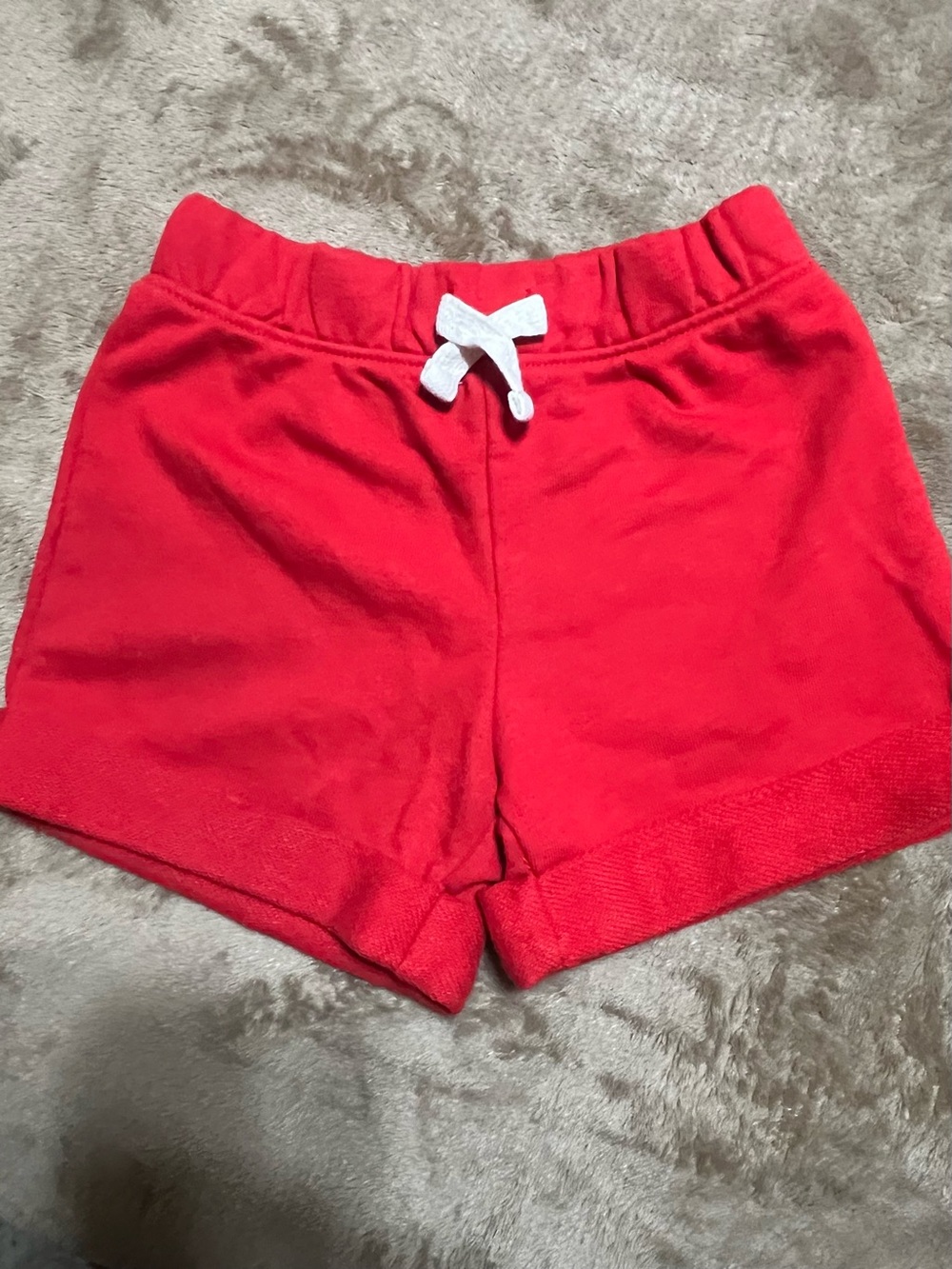 The Children's Place Red Girls' Drawstring Lounge Shorts